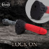 Lycan - Dildo di Licantropo con Aggancio Universale 26,6 x 5 cm. Rosso e Nero - 6