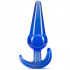 Cuneo anale da passeggio con bulbo blu 12,2 x 3,8 cm. - 1