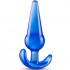 Cuneo anale da passeggio con bulbo blu 12,2 x 3,6 cm. - 0