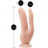 Fallo doppio ultra realistico color carne con ventosa 21,5 x 3,8 - 1,9 cm. - 3