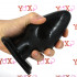 Cuneo anale gigante XXL di colore nero 15,2 x 7,2 cm. - 2