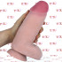 Fallo realistico gigante Dual Density color carne con ventosa 23 x 7,6 cm. - 0