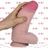 Fallo realistico gigante Dual Density color carne con ventosa 23 x 7,6 cm. - 1