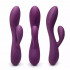 Bacall 2.0 - Vibratore Rabbit in Silicone 19,4 x 3,8 cm. Viola Ricaricabile - 1