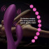 Bacall 2.0 - Vibratore Rabbit in Silicone 19,4 x 3,8 cm. Viola Ricaricabile - 3