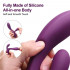 Bacall 2.0 - Vibratore Rabbit in Silicone 19,4 x 3,8 cm. Viola Ricaricabile - 2