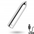 Kailan 2 - Mini Vibratore Bullet 8,6 x 1,8 cm. Argento Ricaricabile - 0