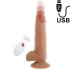 Master Ben - Vibratore Realistico con Spinta in Silicone 23,8 x 4,3 cm. con Telecomando Wireless color Carne - 1