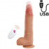 Master Huck - Vibratore Realistico con Spinta in Silicone 20,9 x 4 cm. con Telecomando Wireless color Carne - 1