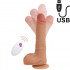 Mr Rick - Vibratore Realistico Rotante con Spinta in Silicone 20 x 4 cm. con Telecomando Wireless color Carne - 1