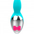 Miki - Vibratore Rabbit in Silicone 19,5 x 4 cm. Azzurro Ricaricabile - 6