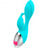 Miki - Vibratore Rabbit in Silicone 19,5 x 4 cm. Azzurro Ricaricabile - 2