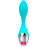 Mini Fun - Vibratore in Silicone 19,5 x 4 cm. Azzurro Ricaricabile - 2
