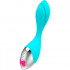 Mini Fun - Vibratore in Silicone 19,5 x 4 cm. Azzurro Ricaricabile - 1