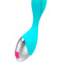 Mini Fun - Vibratore in Silicone 19,5 x 4 cm. Azzurro Ricaricabile - 4