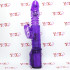Omaggio Piston - Vibratore rabbit pulsante con perle rotanti viola 29 x 3,8 cm. - 2