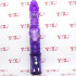 Piston - Vibratore rabbit pulsante con perle rotanti viola 29 x 3,8 cm. - 3