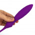 Doppio Ovulo Vibrante in Silicone con Telecomandato Wireless Ricaricabile USB 61,5 x 3,4 cm. Viola - 1