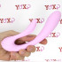 Vibratore doppio in silicone per Punto G e clitoride ricaricabile USB 18 x 3,2 cm rosa - 3