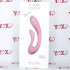 Vibratore doppio in silicone per Punto G e clitoride ricaricabile USB 18 x 3,2 cm rosa - 5