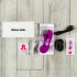 Adrien Lastic COUPLE SECRET - Vibratore Doppio in Silicone 9,3 x 3,6 e 6 x 2,7 cm. Ricaricabile USB Fucsia - 3