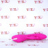 Vibratore Rabbit in Silicone con Oscillazione Ricaricabile USB 20,7 x 4 cm. Rosa Fluo - 5