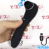 Succhia clitoride e vibratore in silicone nero Midnight Quiver ricaricabile USB - 0