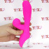 Vibratore Rabbit in Silicone con Risucchio e Pulsazione Ricaricabile USB 21 x 4,1 cm. Rosa - 1