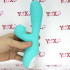 Vibratore Rabbit in Silicone con Risucchio e Pulsazione Ricaricabile USB 21 x 4,1 cm. Azzurro Acqua - 2