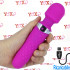 BE WANDED - Massaggiatore in Silicone 20 x 4,1 cm. Ricaricabile USB Fucsia - 0