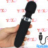 BE WANDED - Massaggiatore in Silicone 20 x 4,1 cm. Ricaricabile USB Nero - 0