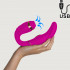 My G - Vibratore Doppio in Silicone con Effetto Risucchio 17,4 x 4,3 cm. Fucsia Ricaricabile USB - 0