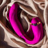 My G - Vibratore Doppio in Silicone con Effetto Risucchio 17,4 x 4,3 cm. Fucsia Ricaricabile USB - 1