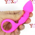 Budy - Cuneo Anale in Silicone con Anello 13 x 2,5 cm. Rosa - 0