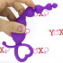 Catena Anale in Silicone da 6 Bulbi a Forma di Cuore 18 x 3,1 cm. Fucsia - 2