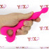 Catena anale da 3 bulbi in silicone 17 x 3 cm. rosa fluo - 4