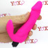 Bifun - Mini vibratore rabbit in silicone rosa 14,5 x 2,9 cm. - 1