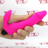 Bifun - Mini vibratore rabbit in silicone rosa 14,5 x 2,9 cm. - 2