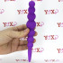 Catena Anale in Silicone da 7 Bulbi 19 x 3 cm. Lilla - 1