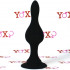 BOB L - Cuneo Anale con Curve 13,8 x 3,9 cm. in Silicone Nero - 2