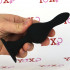 BOB L - Cuneo Anale con Curve 13,8 x 3,9 cm. in Silicone Nero - 1
