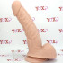 Dr. No - Vibratore realistico in silicone morbido e flessibile color carne 20 x 4,5 cm. - 2