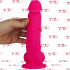 Fallo ultra realistico Dual Density Termo Reattivo rosa fluo 23 x 4,9 cm. - 3