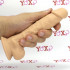 Fallo ultra realistico Dual Density Termo Reattivo mulatto 17 x 3,8 cm. - 3