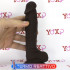 Fallo Ultra Realistico in Silicone Dual Density Termo Reattivo 17 x 3,8 cm. Africano - 0