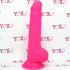 Fallo ultra realistico Dual Density Termo Reattivo rosa fluo 22 x 4,5 cm. - 3