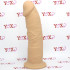 Omaggio Fallo realistico Dual Density Termo Reattivo mulatto 22 x 5,4 cm. - 4