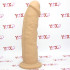 Omaggio Fallo realistico Dual Density Termo Reattivo mulatto 22 x 5,4 cm. - 6