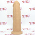 Fallo realistico Dual Density Termo Reattivo mulatto 19 x 4,8 cm. - 5