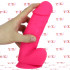 Vibratore Ultra Realistico Dual Density 20 x 5 cm. Ricaricabile USB Rosa Fluo - 1